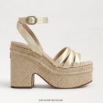 נשים הַנעָלָה Sam Edelman סנדל עקב פלטפורמה טיבי לימון שטוף 4XL22X438 - Image 2