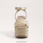 נשים הַנעָלָה Sam Edelman סנדל עקב פלטפורמה טיבי לימון שטוף 4XL22X438 - Image 3