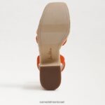 נשים הַנעָלָה Sam Edelman סנדל עקב פלטפורמה טיבי כתום קאלי 4XL22X439 - Image 6