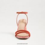 נשים הַנעָלָה Sam Edelman סנדל עקב קיה בלוק ורוד טרקוטה 4XL22X120 - Image 3