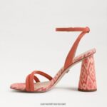 נשים הַנעָלָה Sam Edelman סנדל עקב קיה בלוק ורוד טרקוטה 4XL22X120 - Image 4