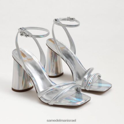 נשים הַנעָלָה Sam Edelman סנדל עקב קיה בלוק ססגוני כסף רך 4XL22X110