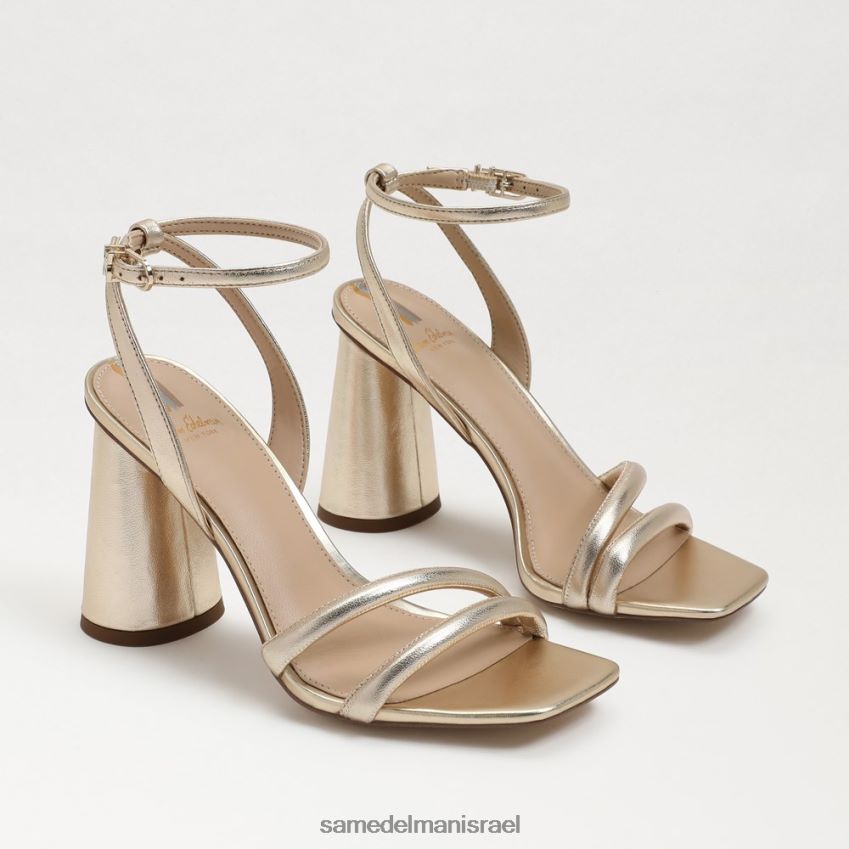 d7a0d7a9d799d79d_d794d6b7d7a0d7a2d6b8d79cd6b8d794_sam_edelman_d7a1d7a0d793d79c_d7a2d7a7d791_d7a7d799d794_d791d79cd795d7a7_d7a2.jpg נשים הַנעָלָה Sam Edelman סנדל עקב קיה בלוק עור עלי זהב 4XL22X105 - Image 1