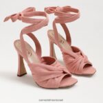 נשים הַנעָלָה Sam Edelman סנדל עקב רצועות של לנורה פשתן חימר קניון 4XL22X866