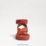 נשים הַנעָלָה Sam Edelman סנדל פלטפורמה של דקוטה פרג בהיר 4XL22X580 - Image 3