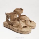 נשים הַנעָלָה Sam Edelman סנדל פלטפורמה של דקוטה טִבעִי 4XL22X582