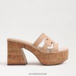נשים הַנעָלָה Sam Edelman סנדל פלטפורמת dev פטנט סומק בז' 4XL22X549 - Image 2
