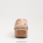 נשים הַנעָלָה Sam Edelman סנדל פלטפורמת dev פטנט סומק בז' 4XL22X549 - Image 3