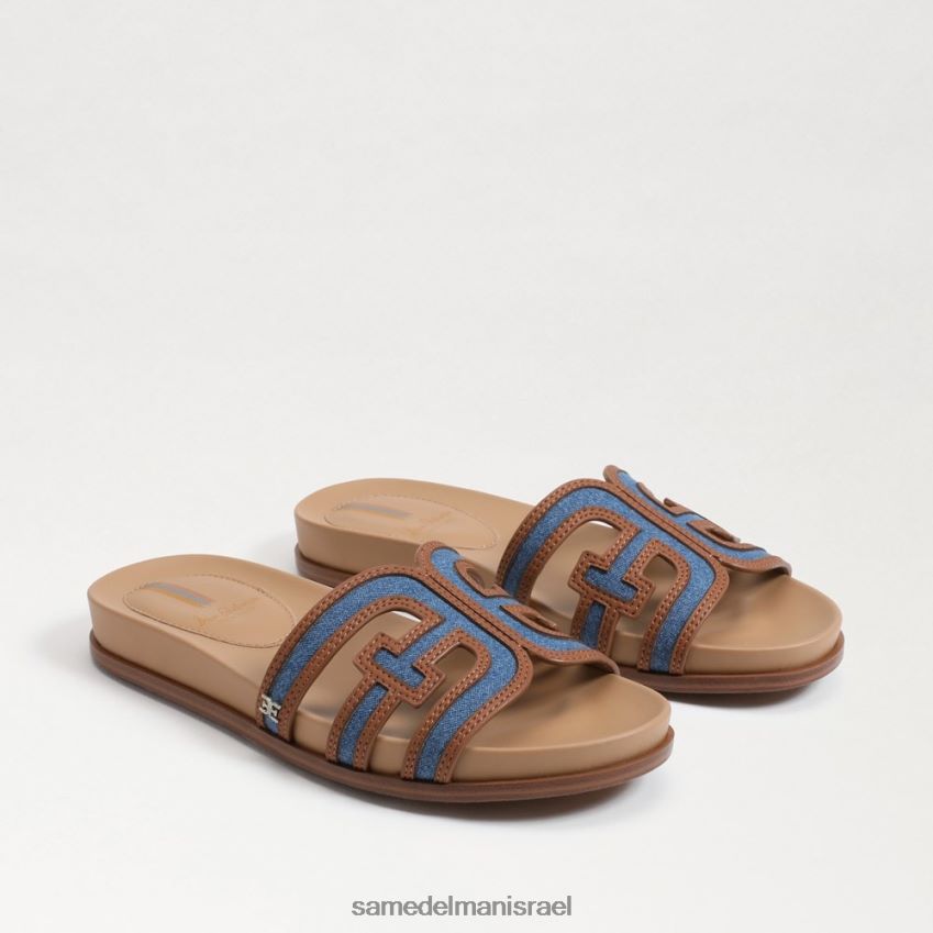d7a0d7a9d799d79d_d794d6b7d7a0d7a2d6b8d79cd6b8d794_sam_edelman_d7a1d7a0d793d79c_d7a8d791_d79ed792d79cd7a9d795d7aa_nettie_d790d799.jpg נשים הַנעָלָה Sam Edelman סנדל רב מגלשות nettie אינדיגו מכובס 4XL22X425 - Image 1
