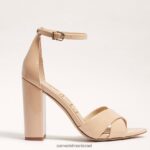 נשים הַנעָלָה Sam Edelman סנדל רצועת קרסול ינסי פטנט סומק בז' 4XL22X773 - Image 2