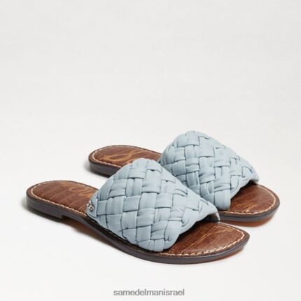 נשים הַנעָלָה Sam Edelman סנדל שקופיות ארוג גריפין עור כחול ריביירה 4XL22X635