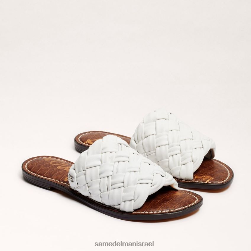 d7a0d7a9d799d79d_d794d6b7d7a0d7a2d6b8d79cd6b8d794_sam_edelman_d7a1d7a0d793d79c_d7a9d7a7d795d7a4d799d795d7aa_d790d7a8d795d792_.jpg נשים הַנעָלָה Sam Edelman סנדל שקופיות ארוג גריפין לבן בוהק 4XL22X638 - Image 1