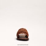 נשים הַנעָלָה Sam Edelman סנדל שקופיות ארוג של giada חום cuoio בהיר 4XL22X404 - Image 3