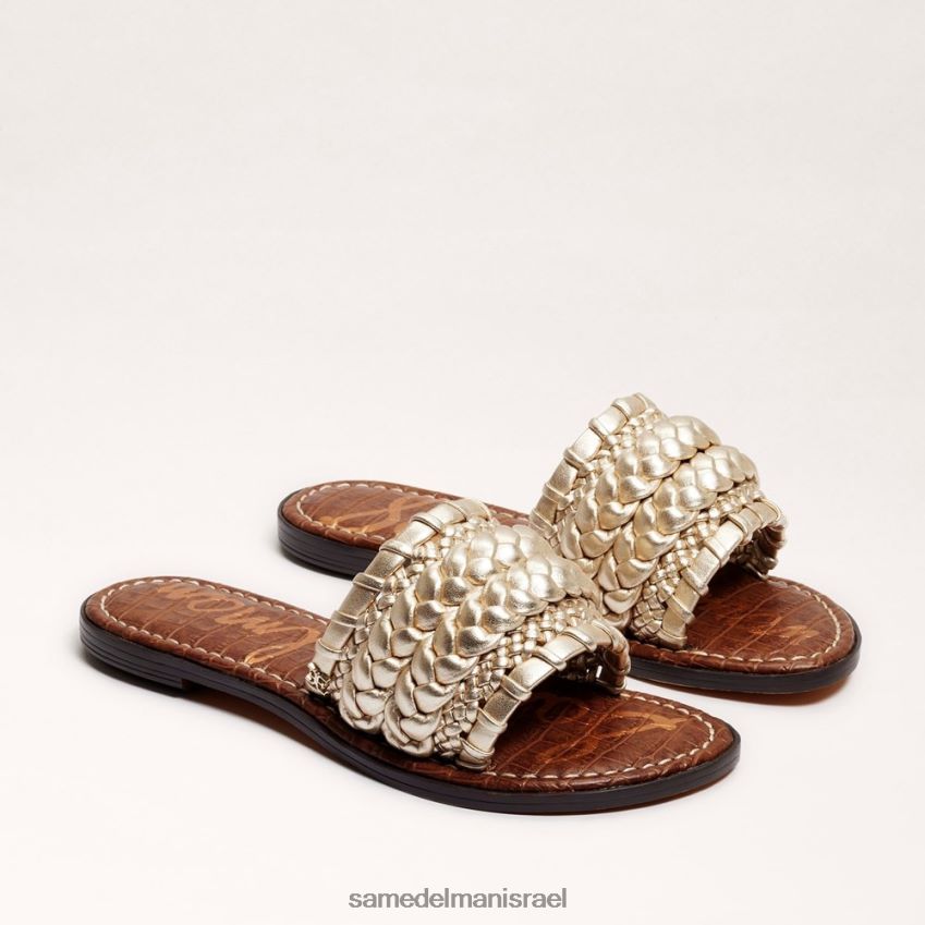 d7a0d7a9d799d79d_d794d6b7d7a0d7a2d6b8d79cd6b8d794_sam_edelman_d7a1d7a0d793d79c_d7a9d7a7d795d7a4d799d795d7aa_d790d7a8d795d792_.jpg נשים הַנעָלָה Sam Edelman סנדל שקופיות ארוג של giada עלה זהב 4XL22X406 - Image 1