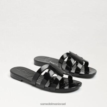 נשים הַנעָלָה Sam Edelman סנדל שקופיות ג'לי מפרץ מבריק שחור 4XL22X222
