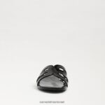 נשים הַנעָלָה Sam Edelman סנדל שקופיות ג'לי מפרץ מבריק שחור 4XL22X222 - Image 3