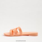 נשים הַנעָלָה Sam Edelman סנדל שקופיות ג'לי מפרץ פנינת אפרסק 4XL22X223 - Image 4