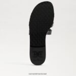 נשים הַנעָלָה Sam Edelman סנדל שקופיות ג'לי מפרץ מבריק שחור 4XL22X222 - Image 6