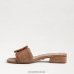נשים הַנעָלָה Sam Edelman סנדל שקופיות חרוזים דיאקון cuoio 4XL22X193 - Image 4