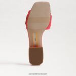 נשים הַנעָלָה Sam Edelman סנדל שקופיות חרוזים דיאקון בארוס ורוד 4XL22X196 - Image 6