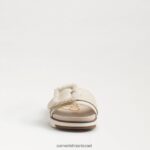 נשים הַנעָלָה Sam Edelman סנדל שקופיות עם חרוזים של ariane פְּלָטִינָה 4XL22X701 - Image 3