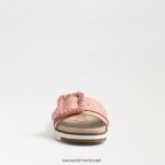 נשים הַנעָלָה Sam Edelman סנדל שקופיות עם חרוזים של ariane אפרסק אלמוגים 4XL22X702 - Image 3