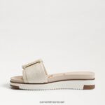 נשים הַנעָלָה Sam Edelman סנדל שקופיות עם חרוזים של ariane פְּלָטִינָה 4XL22X701 - Image 4