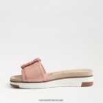 נשים הַנעָלָה Sam Edelman סנדל שקופיות עם חרוזים של ariane אפרסק אלמוגים 4XL22X702 - Image 4