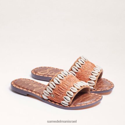נשים הַנעָלָה Sam Edelman סנדל שקופיות עם חרוזים גאים קוניאק מולטי 4XL22X454