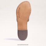 נשים הַנעָלָה Sam Edelman סנדל שקופיות עם חרוזים גאים קוניאק מולטי 4XL22X454 - Image 6