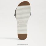 נשים הַנעָלָה Sam Edelman סנדל שקופיות עם חרוזים של ariane כחול חדש שטוף 4XL22X700 - Image 6