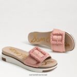 נשים הַנעָלָה Sam Edelman סנדל שקופיות עם חרוזים של ariane אפרסק אלמוגים 4XL22X702 - Image 7