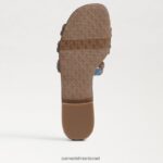 נשים הַנעָלָה Sam Edelman סנדל שקופיות צבעוני של מפרץ אינדיגו מכובס 4XL22X590 - Image 6