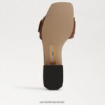 נשים הַנעָלָה Sam Edelman סנדל שקופיות delfi קוניאק עשיר 4XL22X704 - Image 6