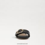 נשים הַנעָלָה Sam Edelman סנדל שקופיות delfi שָׁחוֹר 4XL22X703 - Image 3