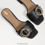 נשים הַנעָלָה Sam Edelman סנדל שקופיות delfi שָׁחוֹר 4XL22X703 - Image 7
