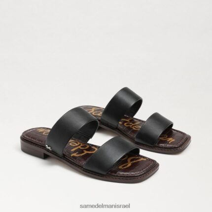 נשים הַנעָלָה Sam Edelman סנדל שקופיות Haydee עור שחור 4XL22X572