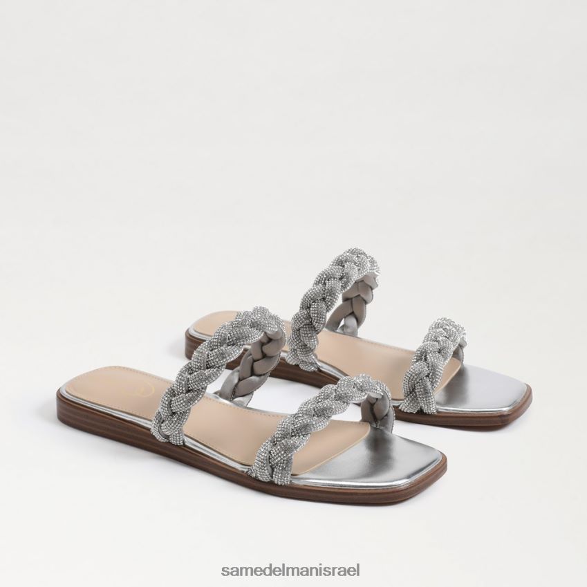d7a0d7a9d799d79d_d794d6b7d7a0d7a2d6b8d79cd6b8d794_sam_edelman_d7a1d7a0d793d79c_d7a9d7a7d795d7a4d799d795d7aa_inette_d79bd7a1d7a3_.jpg נשים הַנעָלָה Sam Edelman סנדל שקופיות inette כסף רך 4XL22X693 - Image 1