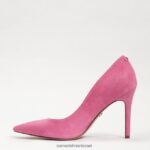 נשים הַנעָלָה Sam Edelman עקב אצבע מחודד לוז זמש ורוד קונפטי 4XL22X167 - Image 3