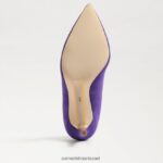 נשים הַנעָלָה Sam Edelman עקב אצבע מחודד לוז סחלב מלכותי 4XL22X169 - Image 6