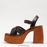 נשים הַנעָלָה Sam Edelman עקב בלוק פלטפורמת סוזנה עור שחור 4XL22X567 - Image 4