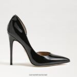נשים הַנעָלָה Sam Edelman עקב הבוהן המחודד של delores פטנט שחור 4XL22X779 - Image 2