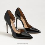 נשים הַנעָלָה Sam Edelman עקב הבוהן המחודד של delores פטנט שחור 4XL22X779