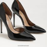 נשים הַנעָלָה Sam Edelman עקב הבוהן המחודד של delores פטנט שחור 4XL22X779 - Image 7