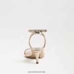 נשים הַנעָלָה Sam Edelman עקב החתלתול של רייל עלה זהב 4XL22X678 - Image 5