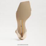 נשים הַנעָלָה Sam Edelman עקב החתלתול של רייל עלה זהב 4XL22X678 - Image 6