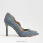נשים הַנעָלָה Sam Edelman עקב חרוזים של הרייט כחול חדש שטוף 4XL22X583 - Image 2