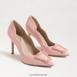 נשים הַנעָלָה Sam Edelman עקב חרוזים של הרייט אפרסק אלמוגים 4XL22X585