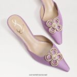 נשים הַנעָלָה Sam Edelman עקב חתלתול בריט סיור אובך לילך 4XL22X587 - Image 7