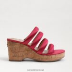 נשים הַנעָלָה Sam Edelman עקב טריז של יוקי פלטפורמה אולטרה פוקסיה 4XL22X685 - Image 2